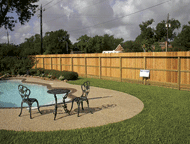 Privacy on 3-rail frame fencing