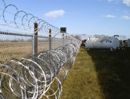 Security Fence with Razor Wire