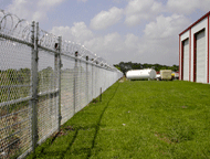 Security Fence with Razor Wire
